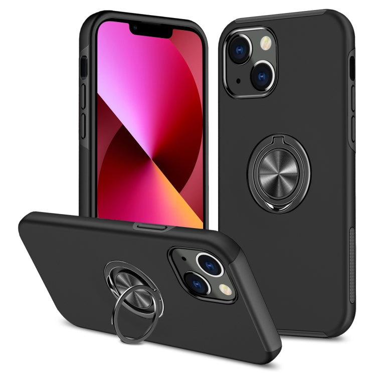 PC + TPU Shockproof Magnetic Protective Case with Invisible Ring Holder, For iPhone 13 mini, For iPhone 13, For iPhone 13 Pro, For iPhone 13 Pro Max