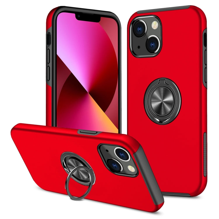 PC + TPU Shockproof Magnetic Protective Case with Invisible Ring Holder, For iPhone 13 mini, For iPhone 13, For iPhone 13 Pro, For iPhone 13 Pro Max