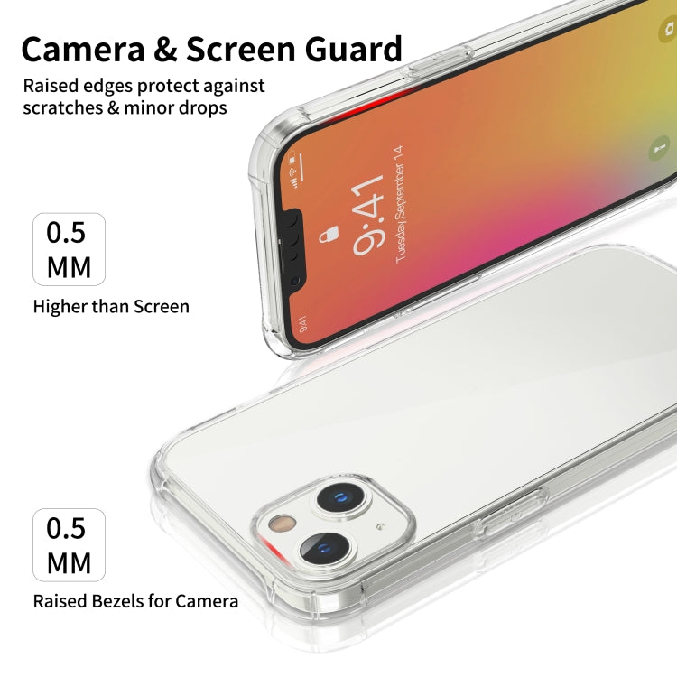 LESUDESIGN Rhino Shield Series TPU Anti-fall Transparent Phone Protective Case with Sound Conversion Design, For iPhone 13, For iPhone 13 Pro