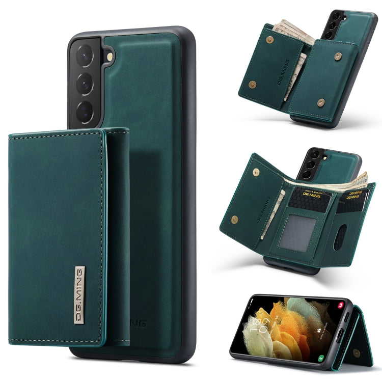 DG.MING M1 Series 3-Fold Multi Card Wallet Back Cover Shockproof Case with Holder Function
