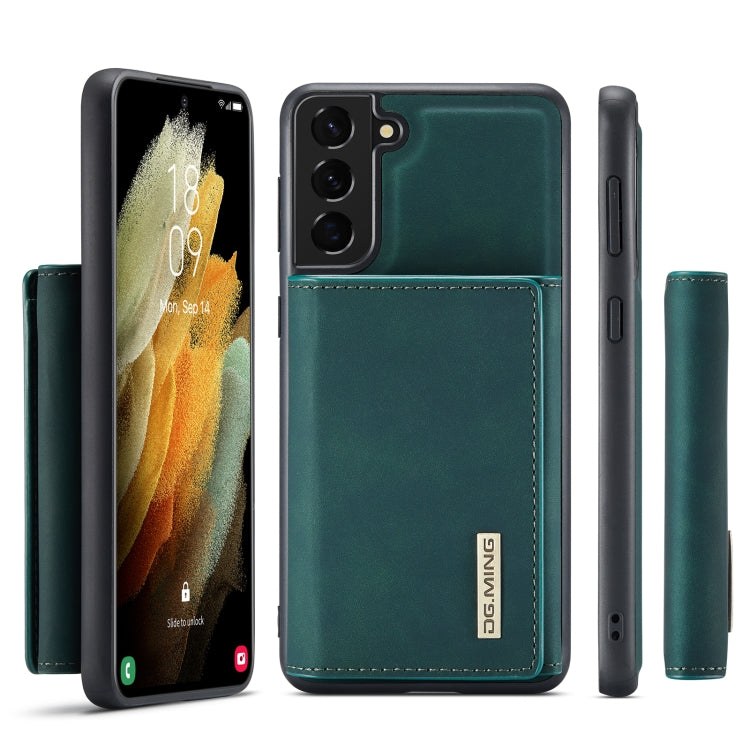 DG.MING M1 Series 3-Fold Multi Card Wallet Back Cover Shockproof Case with Holder Function