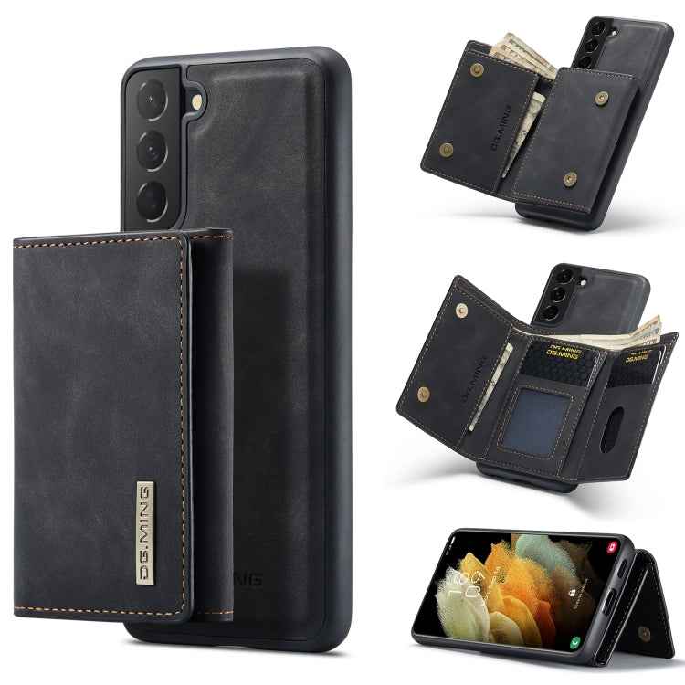 DG.MING M1 Series 3-Fold Multi Card Wallet Back Cover Shockproof Case with Holder Function, For Samsung Galaxy S21, For Samsung Galaxy S21 FE, For Samsung Galaxy S21+