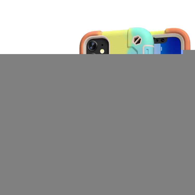 Shockproof Silicone + PC Protective Case with Dual-Ring Holder, For iPhone XS Max, For iPhone 11, For iPhone 11 Pro Max, For iPhone 12 mini
