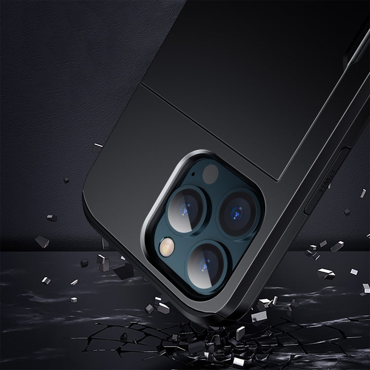 Shockproof Armor Protective Case with Slide Card Slot, For iPhone 13 mini, For iPhone 13, For iPhone 13 Pro, For iPhone 13 Pro Max