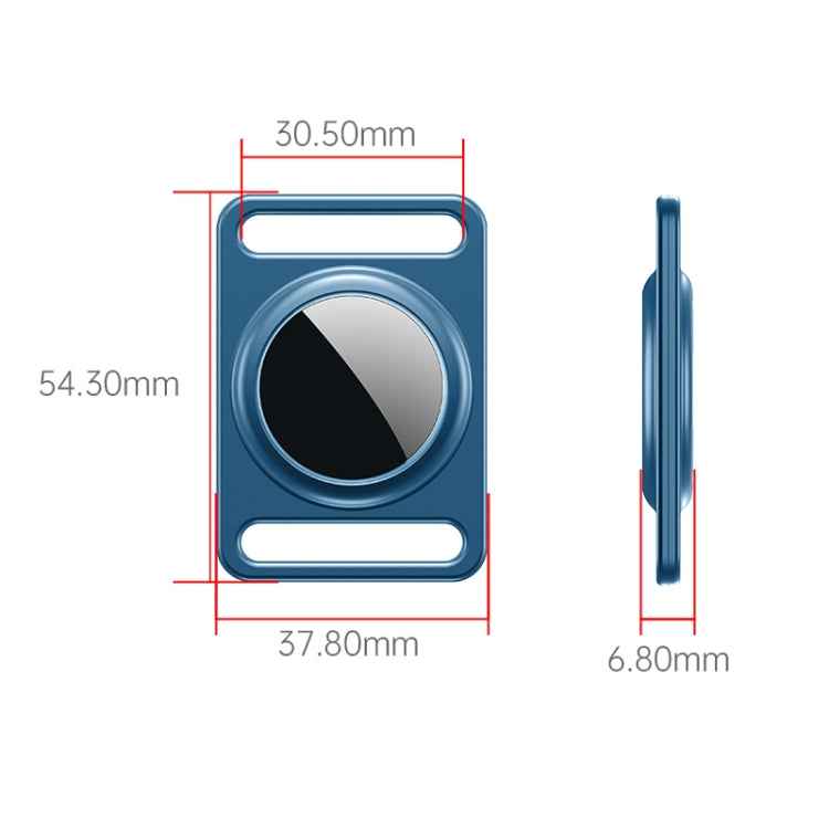Magnetic Metal Protective Cover Case with Switchable Keychain Ring For AirTag 2nd Gen / AirTag 1st Gen