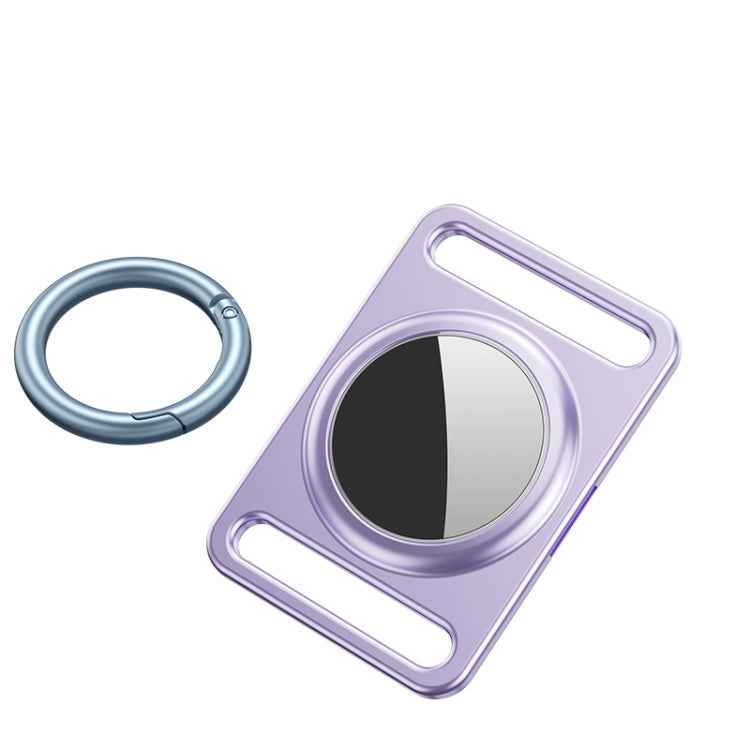 Magnetic Metal Protective Cover Case with Switchable Keychain Ring For AirTag 2nd Gen / AirTag 1st Gen