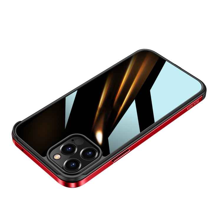 SULADA Shockproof Aviation Aluminum Metal Frame + Nano Glass + TPU Protective Case, For iPhone 11, For iPhone 11 Pro, For iPhone 12 mini, For iPhone 12, For iPhone 12 Pro, For iPhone 12 Pro Max, For iPhone 11 Pro Max, For iPhone XS / X