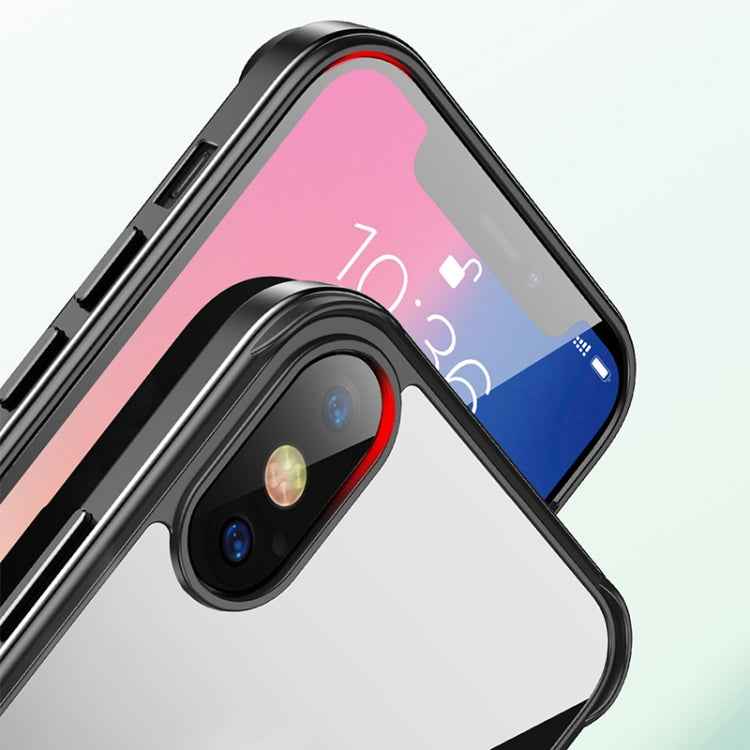 SULADA Shockproof Aviation Aluminum Metal Frame + Nano Glass + TPU Protective Case, For iPhone XR, For iPhone XS Max