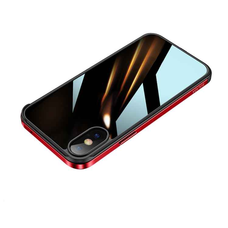 SULADA Shockproof Aviation Aluminum Metal Frame + Nano Glass + TPU Protective Case, For iPhone XR, For iPhone XS Max