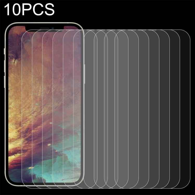 For iPhone 16e / 13 / 13 Pro 10pcs 0.26mm 9H 2.5D Tempered Glass Film, For iPhone 13 mini (10pcs), For iPhone 16e / 13 / 13 Pro (10pcs), For iPhone 13 Pro Max (10pcs)