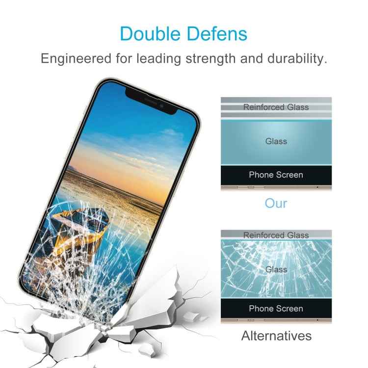 For iPhone 17e / 16e / 13 / 13 Pro 50pcs 0.26mm 9H 2.5D Tempered Glass Film, For iPhone 13 mini (50pcs), For iPhone 17e / 16e / 13 / 13 Pro (50pcs), For iPhone 13 Pro Max (50pcs)
