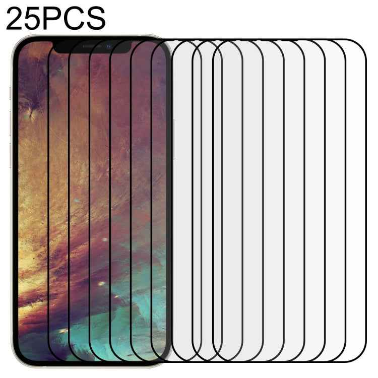For iPhone 17e / 16e / 13 / 13 Pro 25pcs Full Glue Full Screen Tempered Glass Film, For iPhone 13 mini (25pcs), For iPhone 17e / 16e / 13 / 13 Pro (25pcs), For iPhone 13 Pro Max (25pcs)