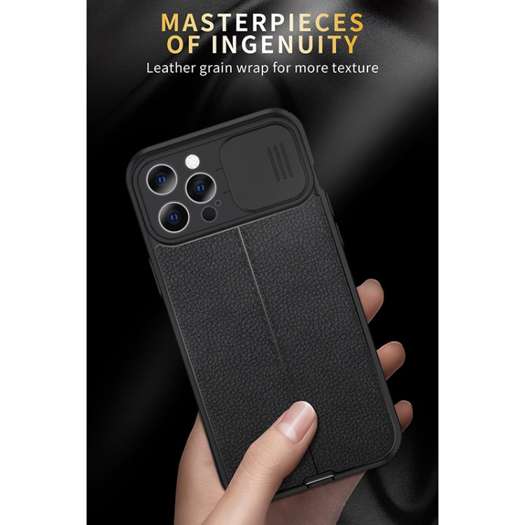 Litchi Texture Sliding Camshield TPU Protective Case, For iPhone 11, For iPhone 11 Pro, For iPhone 11 Pro Max, For iPhone 12, For iPhone 12 Pro, For iPhone 12 Pro Max