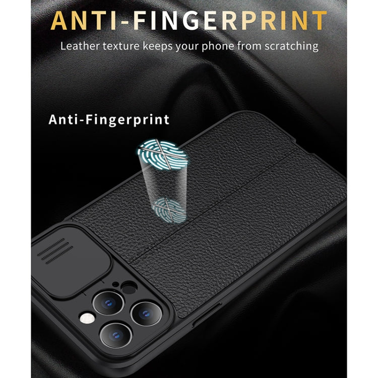 Litchi Texture Sliding Camshield TPU Protective Case, For iPhone 11, For iPhone 11 Pro, For iPhone 11 Pro Max, For iPhone 12, For iPhone 12 Pro, For iPhone 12 Pro Max