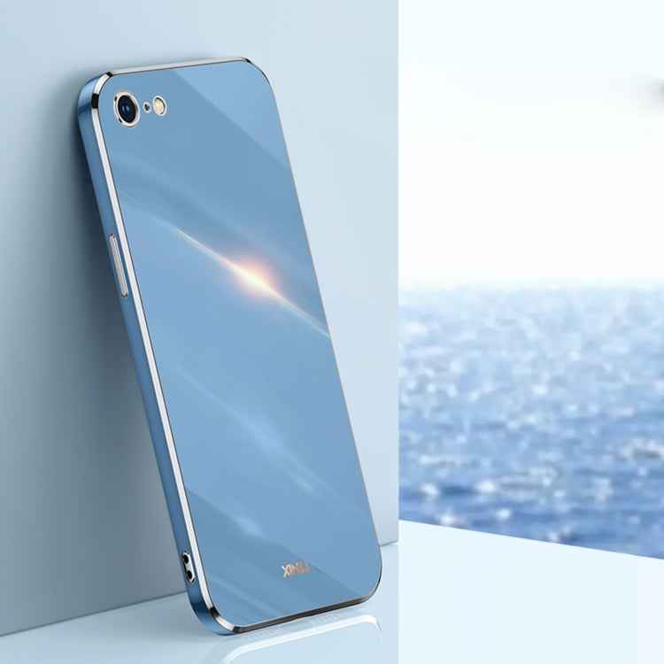 XINLI Straight Edge 6D Electroplate TPU Phone Case, For iPhone 6 / 6s, For iPhone 6 Plus / 6s Plus, For iPhone SE 2022 / SE 2020 / 8 / 7, For iPhone 11, For iPhone 11 Pro, For iPhone 11 Pro Max, For iPhone 12