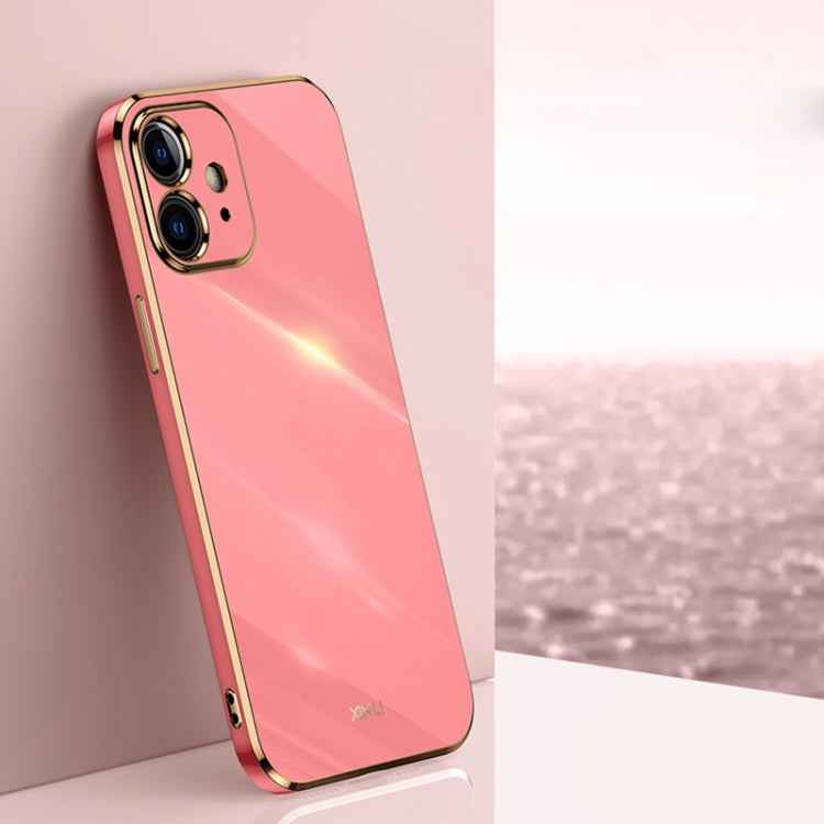 XINLI Straight Edge 6D Electroplate TPU Phone Case, For iPhone 6 / 6s, For iPhone 6 Plus / 6s Plus, For iPhone SE 2022 / SE 2020 / 8 / 7, For iPhone 11, For iPhone 11 Pro, For iPhone 11 Pro Max, For iPhone 12