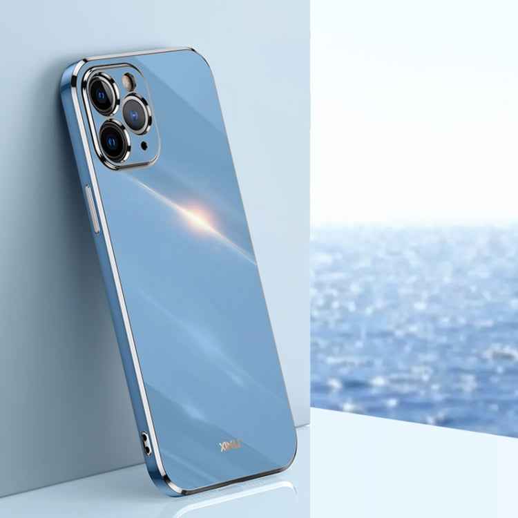 XINLI Straight Edge 6D Electroplate TPU Phone Case, For iPhone 6 / 6s, For iPhone 6 Plus / 6s Plus, For iPhone SE 2022 / SE 2020 / 8 / 7, For iPhone 11, For iPhone 11 Pro, For iPhone 11 Pro Max, For iPhone 12