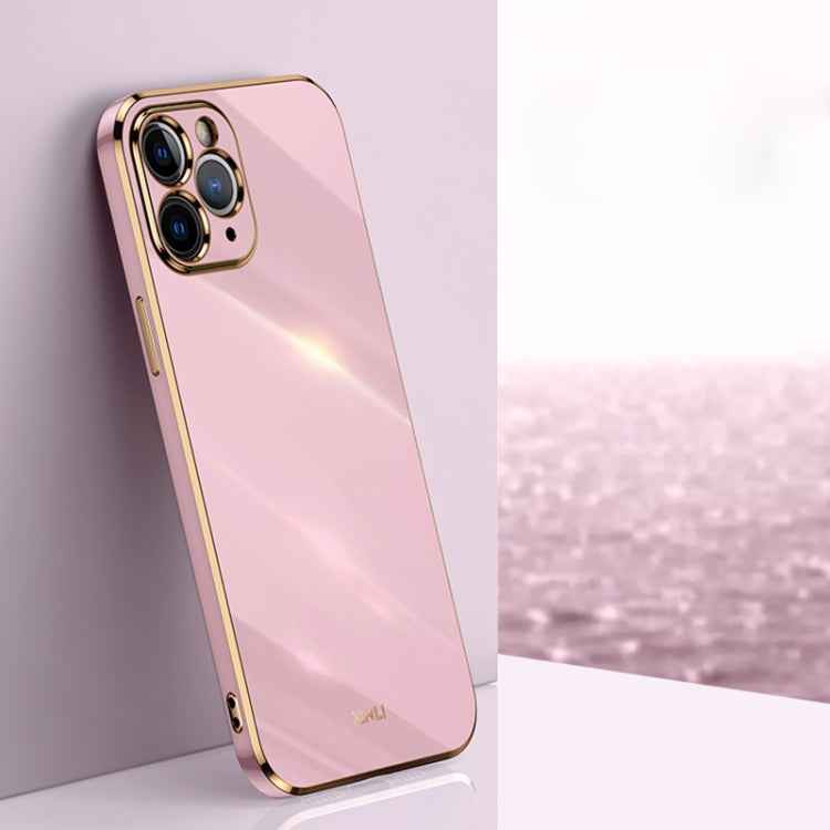 XINLI Straight Edge 6D Electroplate TPU Phone Case, For iPhone 6 / 6s, For iPhone 6 Plus / 6s Plus, For iPhone SE 2022 / SE 2020 / 8 / 7, For iPhone 11, For iPhone 11 Pro, For iPhone 11 Pro Max, For iPhone 12