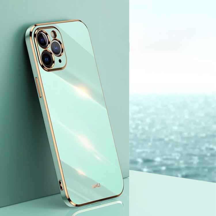 XINLI Straight Edge 6D Electroplate TPU Phone Case, For iPhone 6 / 6s, For iPhone 6 Plus / 6s Plus, For iPhone SE 2022 / SE 2020 / 8 / 7, For iPhone 11, For iPhone 11 Pro, For iPhone 11 Pro Max, For iPhone 12