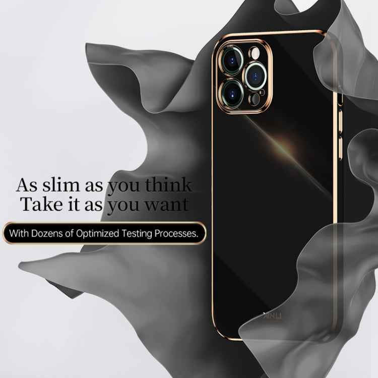 XINLI Straight Edge 6D Electroplate TPU Phone Case, For iPhone 12 Pro
