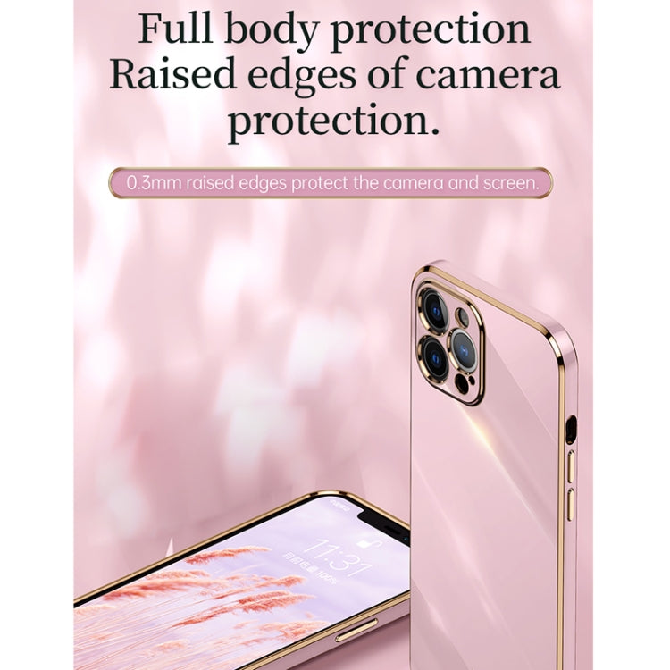 XINLI Straight Edge 6D Electroplate TPU Phone Case, For iPhone 12 Pro