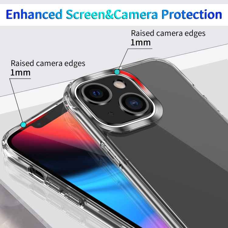 Clear Crystal Acrylic +TPU Four-corner Shockproof Case, For iPhone 13 mini, For iPhone 13, For iPhone 13 Pro, For iPhone 13 Pro Max