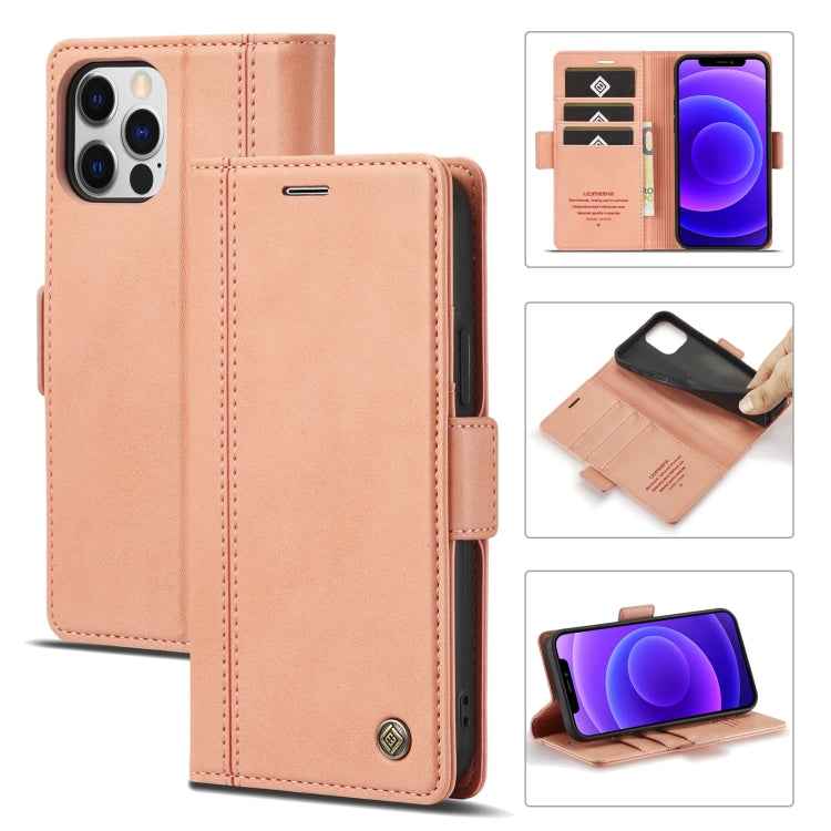 LC.IMEEKE Magnetic Buckle PU + TPU Horizontal Flip Leather Case with Holder & Card Slots & Wallet, For iPhone 12 mini