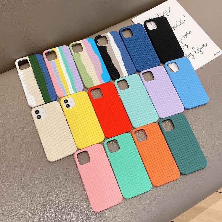 Herringbone Texture Silicone Protective Case, For iPhone 11, For iPhone 12, For iPhone 12 Pro, For iPhone 12 Pro Max