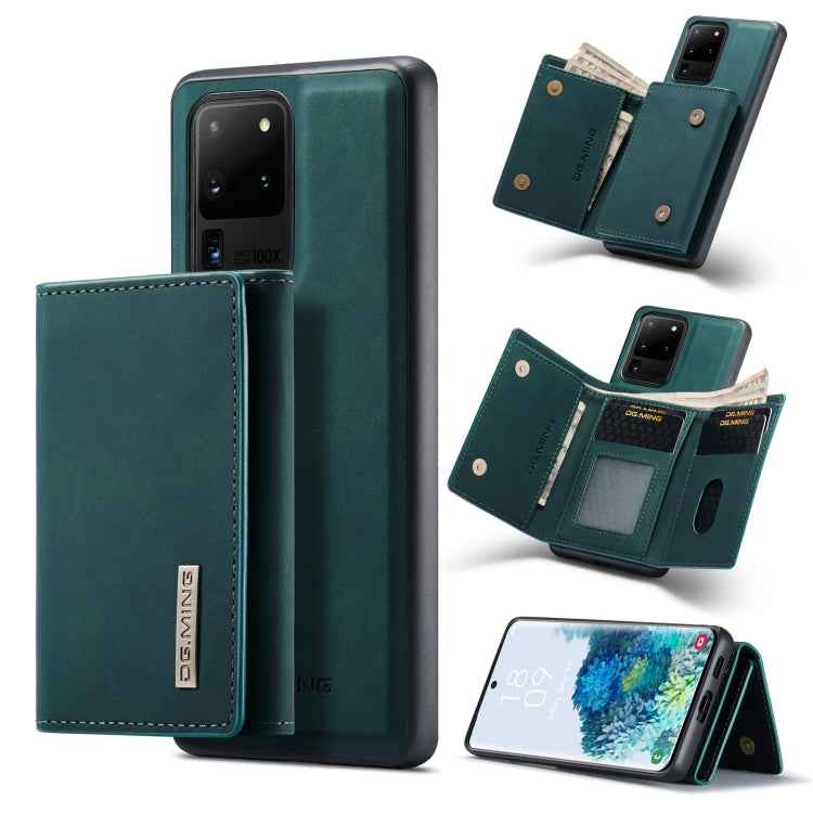 DG.MING M1 Series 3-Fold Multi Card Wallet Back Cover Shockproof Case with Holder Function, For Samsung Galaxy S20 Ultra, For Samsung Galaxy S20+