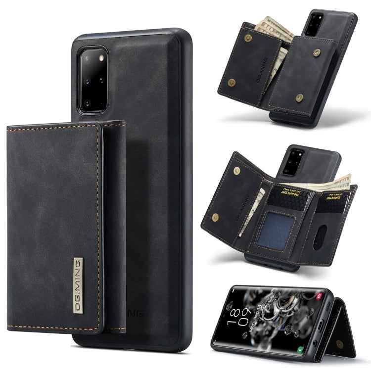 DG.MING M1 Series 3-Fold Multi Card Wallet Back Cover Shockproof Case with Holder Function, For Samsung Galaxy S20 Ultra, For Samsung Galaxy S20+