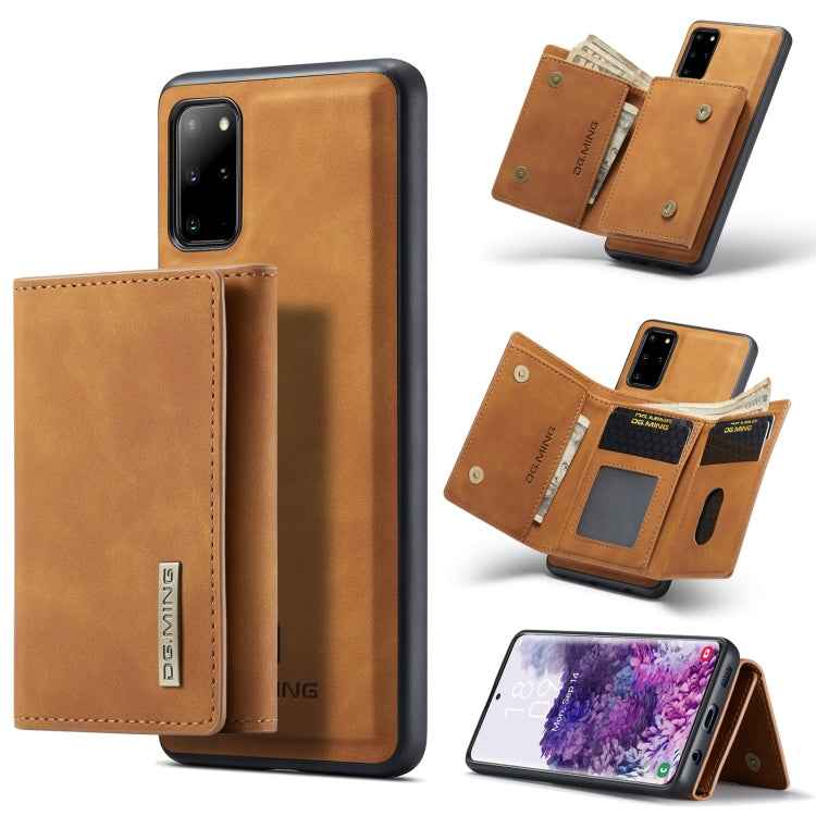 DG.MING M1 Series 3-Fold Multi Card Wallet Back Cover Shockproof Case with Holder Function, For Samsung Galaxy S20 Ultra, For Samsung Galaxy S20+