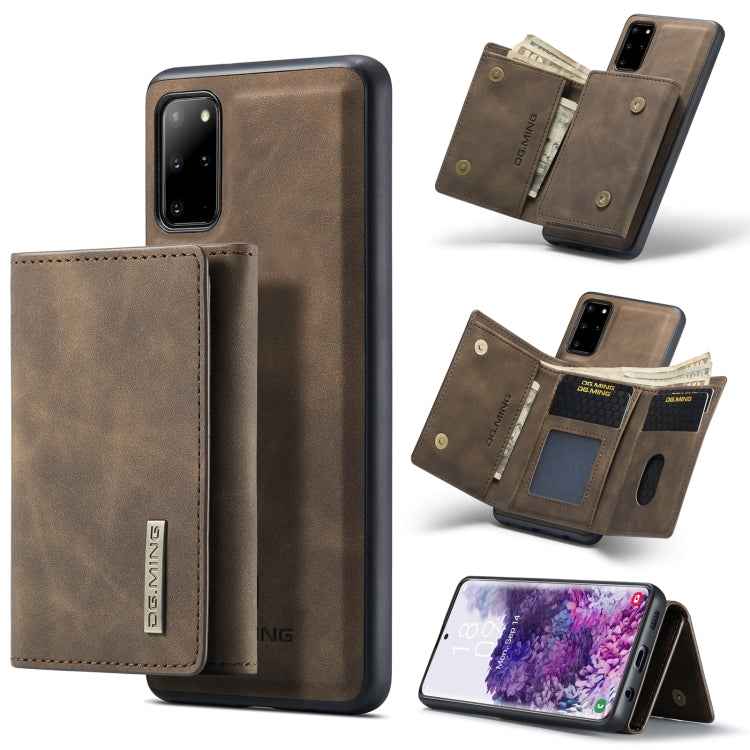 DG.MING M1 Series 3-Fold Multi Card Wallet Back Cover Shockproof Case with Holder Function, For Samsung Galaxy S20 Ultra, For Samsung Galaxy S20+