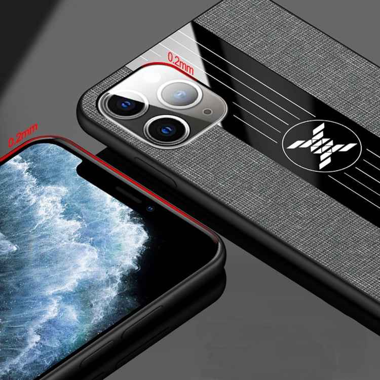 XINLI Stitching Cloth Textue Shockproof TPU Protective Case with Ring Holder