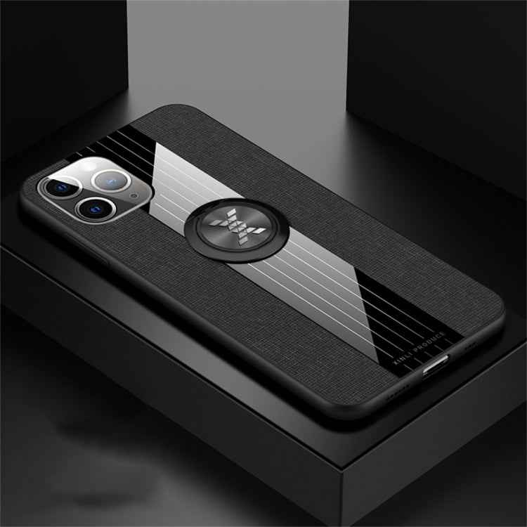 XINLI Stitching Cloth Textue Shockproof TPU Protective Case with Ring Holder