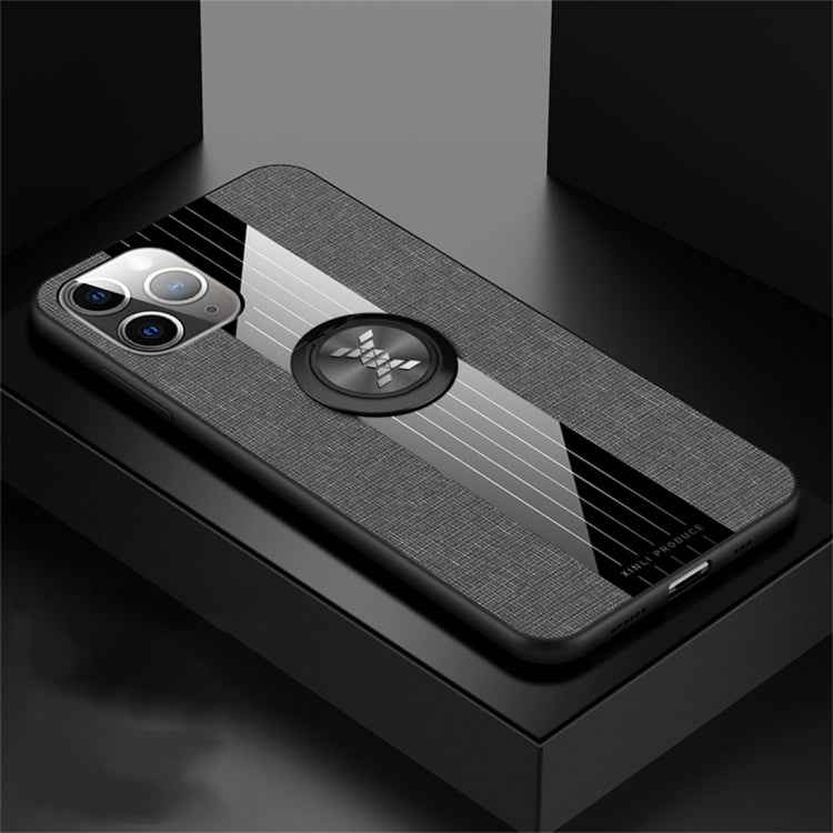XINLI Stitching Cloth Textue Shockproof TPU Protective Case with Ring Holder