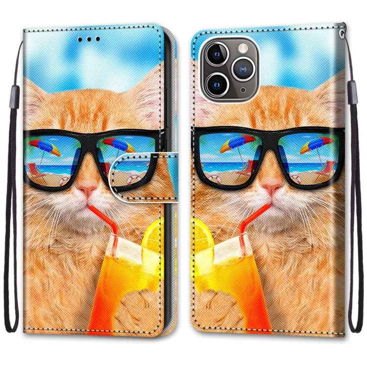 Coloured Drawing Cross Texture Horizontal Flip PU Leather Case with Holder & Card Slots & Wallet & Lanyard, For iPhone 13 mini, For iPhone 13