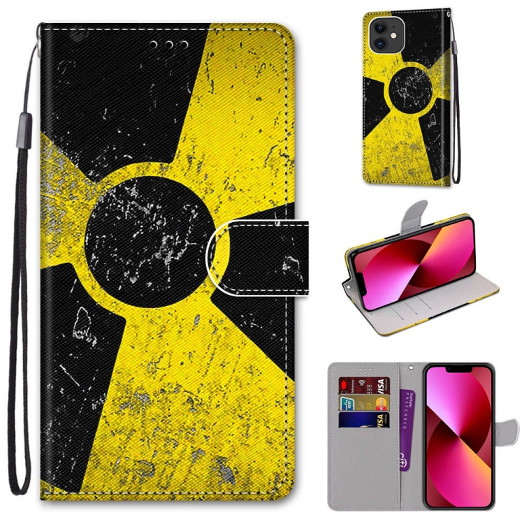 Coloured Drawing Cross Texture Horizontal Flip PU Leather Case with Holder & Card Slots & Wallet & Lanyard, For iPhone 13 mini, For iPhone 13