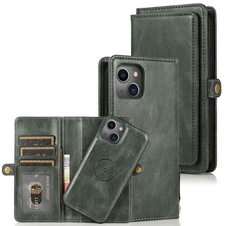 Strong Magnetic Detachable Horizontal Flip Leather Case with Card Slots & Wallet, For iPhone 13, For iPhone 13 Mini, For iPhone 13 Pro, For iPhone 13 Pro Max