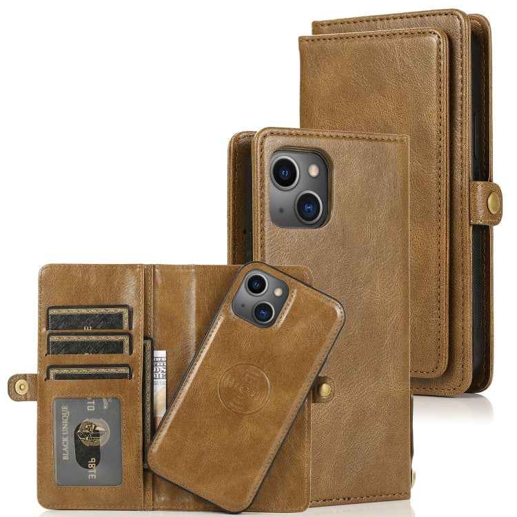 Strong Magnetic Detachable Horizontal Flip Leather Case with Card Slots & Wallet, For iPhone 13, For iPhone 13 Mini, For iPhone 13 Pro, For iPhone 13 Pro Max