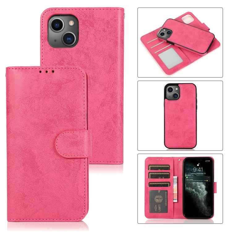 Retro 2 in 1 Detachable Horizontal Flip Leather Case with Card Slots & Wallet, For iPhone 13, For iPhone 13 Mini, For iPhone 13 Pro, For iPhone 13 Pro Max