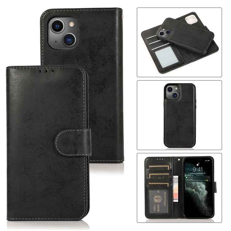 Retro 2 in 1 Detachable Horizontal Flip Leather Case with Card Slots & Wallet, For iPhone 13, For iPhone 13 Mini, For iPhone 13 Pro, For iPhone 13 Pro Max