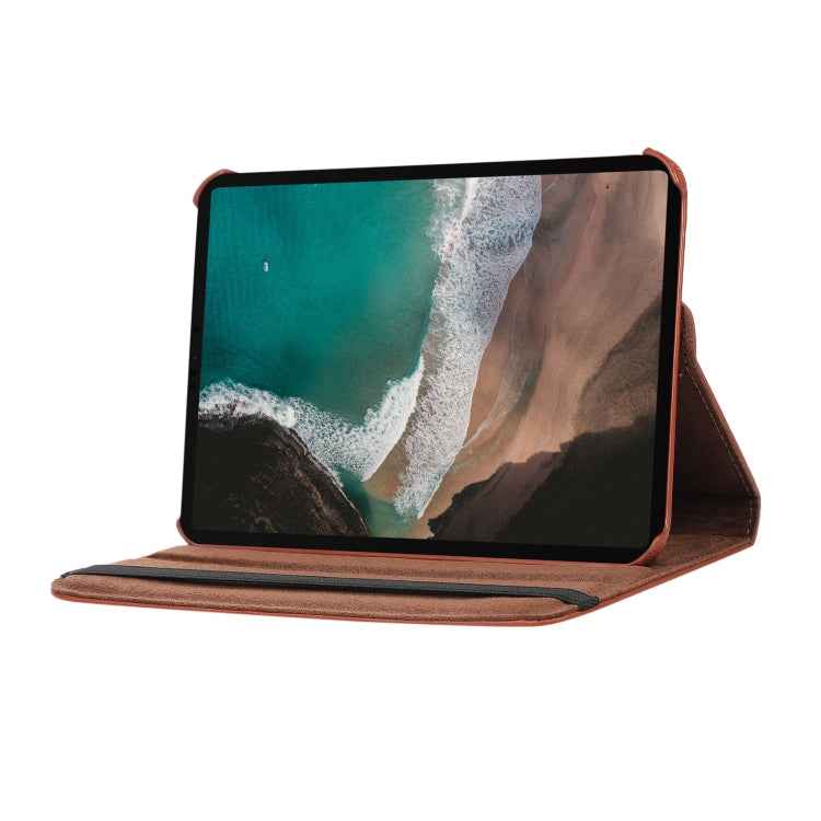 360 Degree Rotation Litchi Texture Flip Leather Case with Holder, For iPad mini 6 / mini 2024