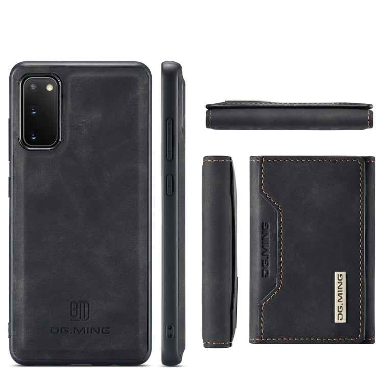 DG.MING M2 Series 3-Fold Multi Card Bag Back Cover Shockproof Case with Wallet & Holder Function, For Samsung Galaxy S20