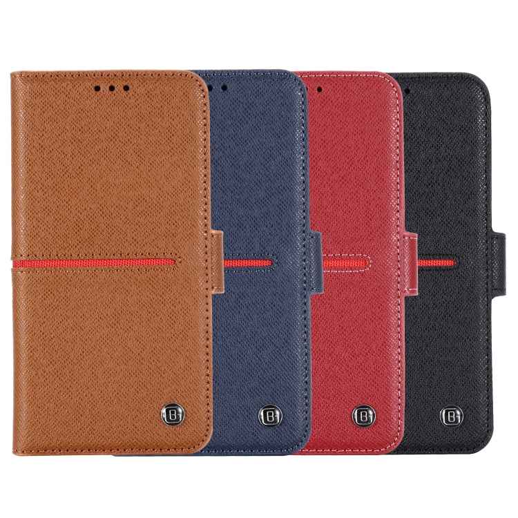 GEBEI Top-grain Leather Horizontal Flip Protective Case with Holder & Card Slots & Wallet & Photo Frame