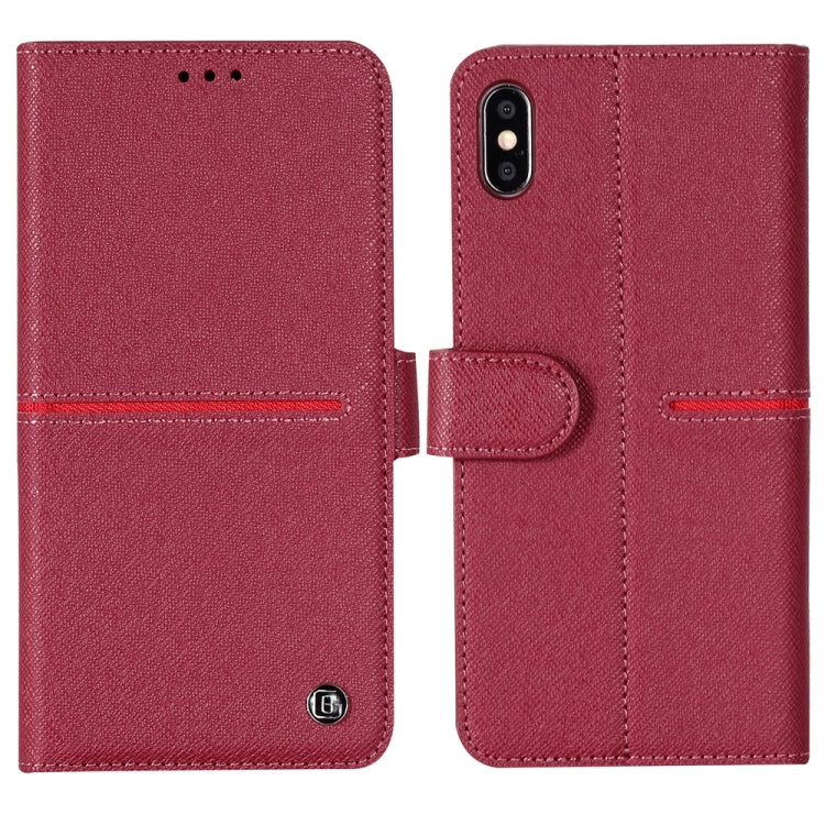 GEBEI Top-grain Leather Horizontal Flip Protective Case with Holder & Card Slots & Wallet & Photo Frame
