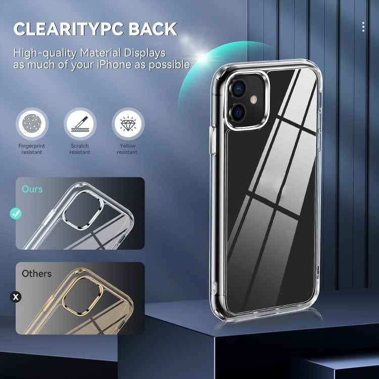 TPU + PC Transparent Shockproof Protective Case, For iPhone 11, For iPhone 11 Pro, For iPhone 11 Pro Max, For iPhone 12 Pro Max, For iPhone 12 Pro, For iPhone 12