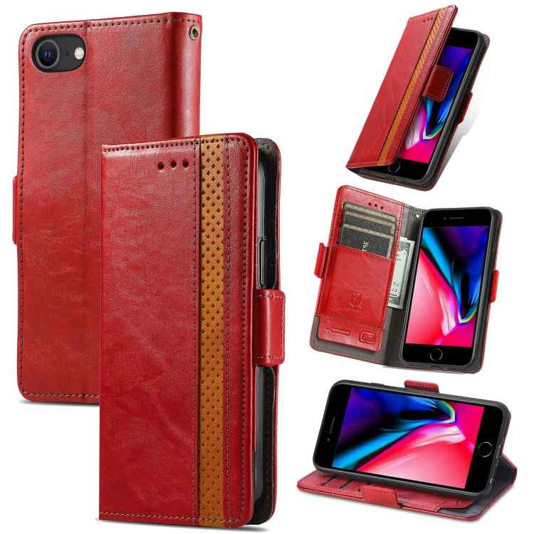 CaseNeo Business Splicing Dual Magnetic Buckle Horizontal Flip PU Leather Case with Holder & Card Slots & Wallet, For iPhone 6, For iPhone 7 / 8 / SE(2020), For iPhone 13, For iPhone 13 Pro Max