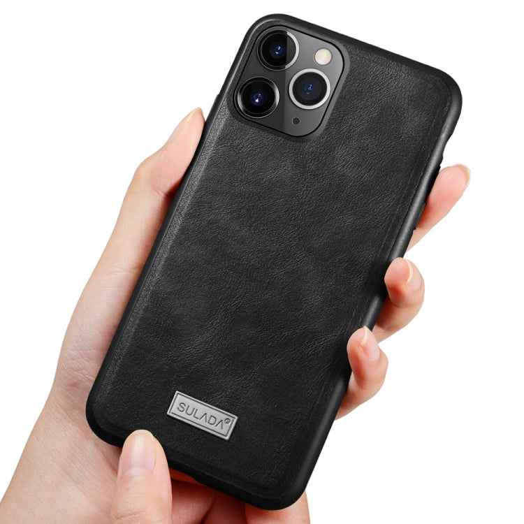 SULADA Shockproof TPU + Handmade Leather Protective Case