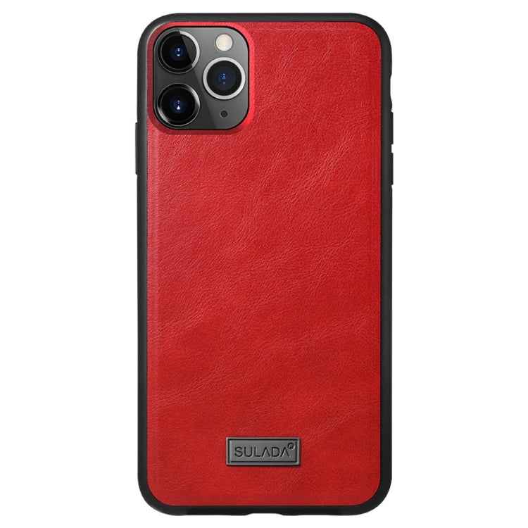 SULADA Shockproof TPU + Handmade Leather Protective Case