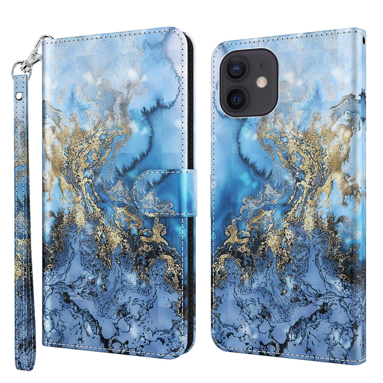 3D Painting Pattern Horizontal Flip TPU + PU Leather Case with Holder & Card Slots & Wallet, For iPhone 13 mini, For iPhone 13, For iPhone 13 Pro, For iPhone 13 Pro Max